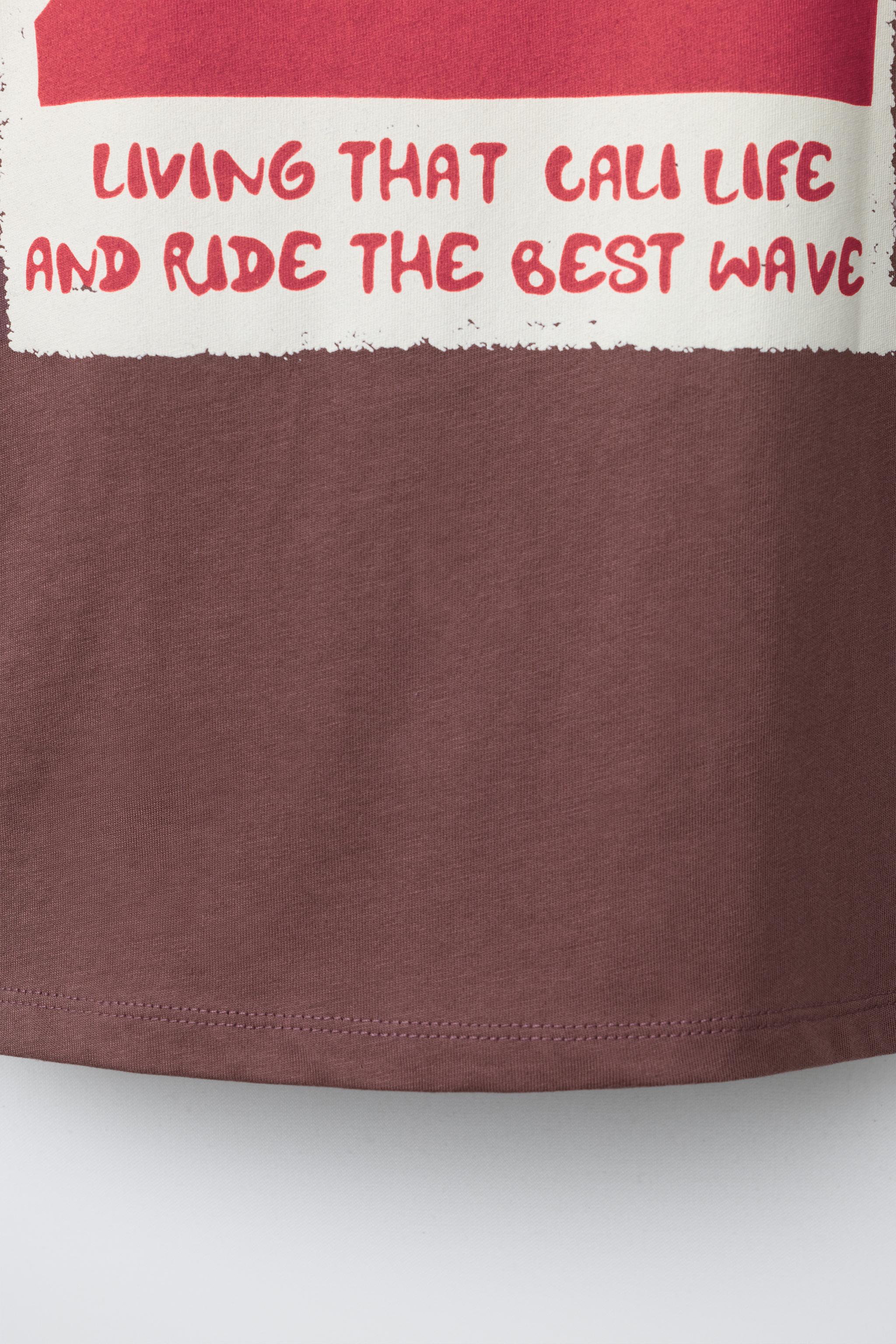 T-SHIRT À IMPRIMÉ VAGUES